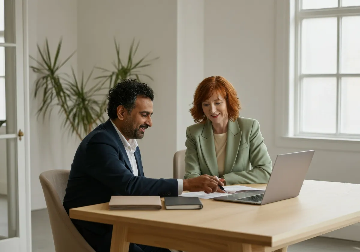 Cliente riceve consulenza finanziaria